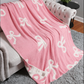 ComfyLuxe Ribbon Pattern Luxury Soft Throw Blanket (Pink)