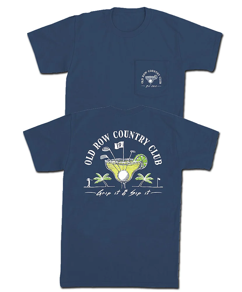 Old Row Country Club S/S Pocket Tee Blue