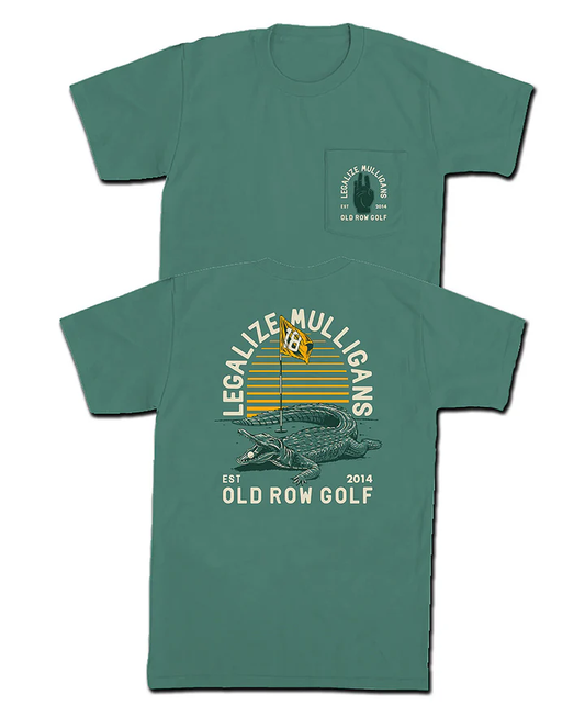 Old Row Legalize Mulligans S/S Pocket Tee Green