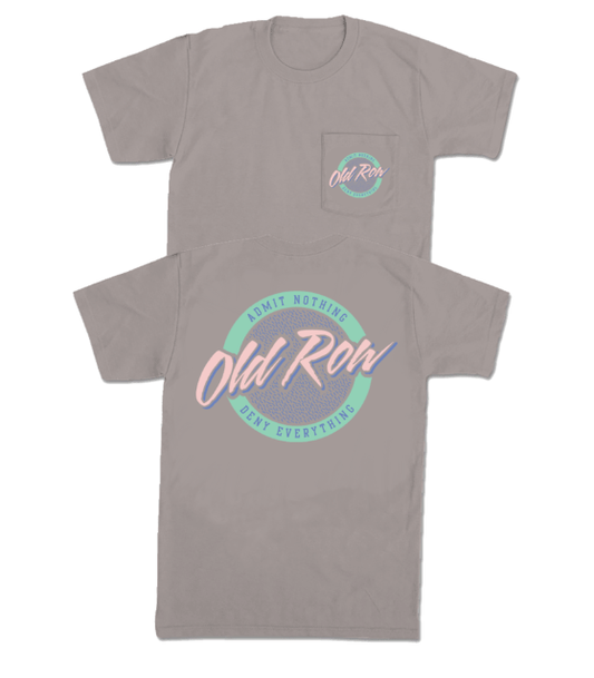 Old Row Circle Logo Pocket Tee (Grey)