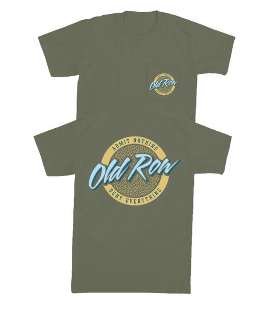 Old Row Circle Logo Pocket Tee (Sage)