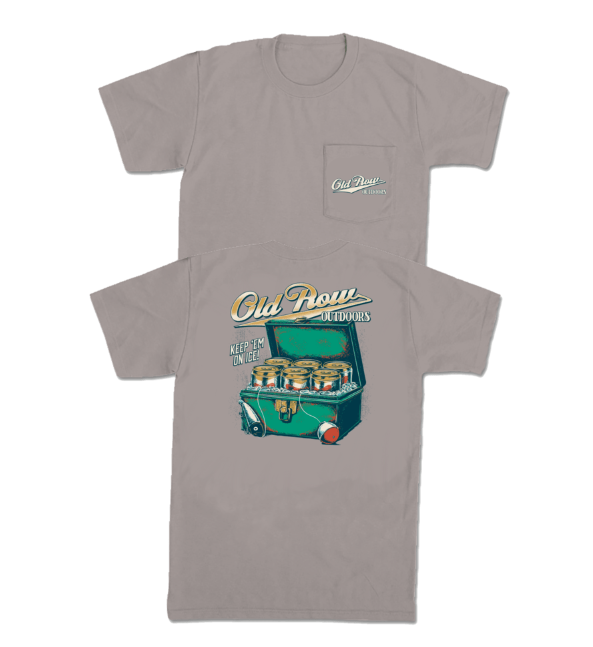 Old Row Keep Em On Ice Pocket Tee (Grey)