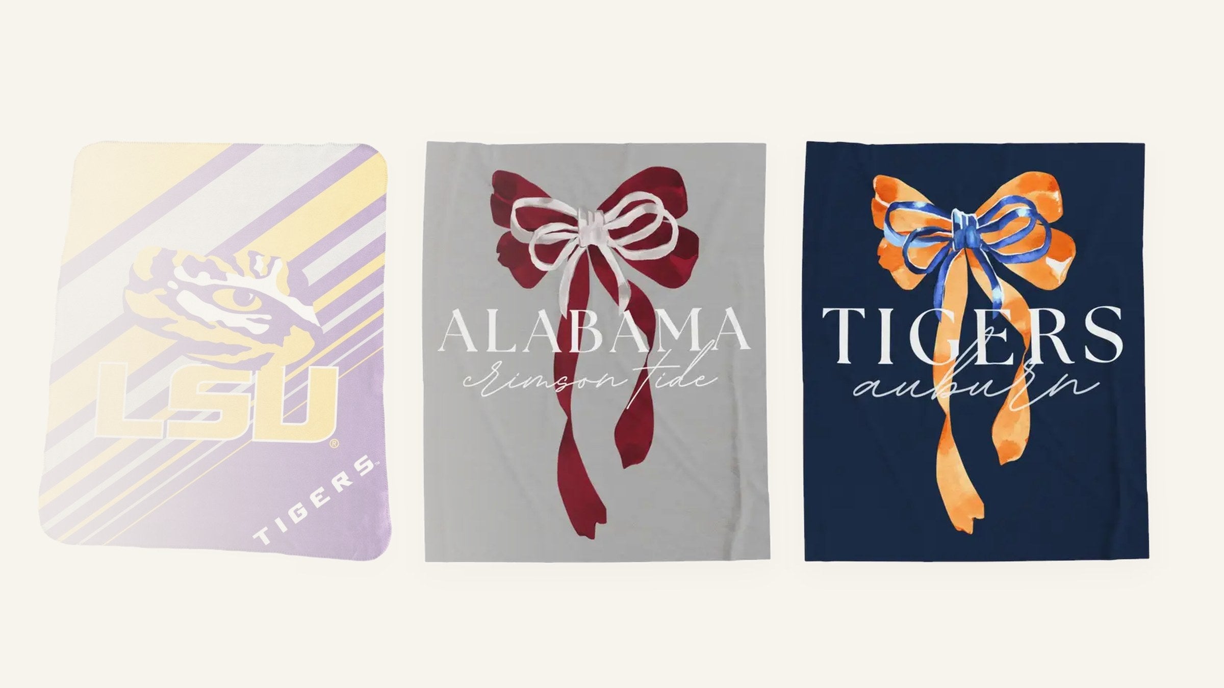 Collegiate velveteen blanket