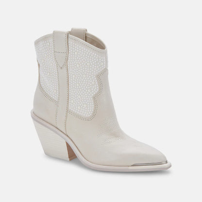 Dolce Vita Nash Booties (Off White Pearl)