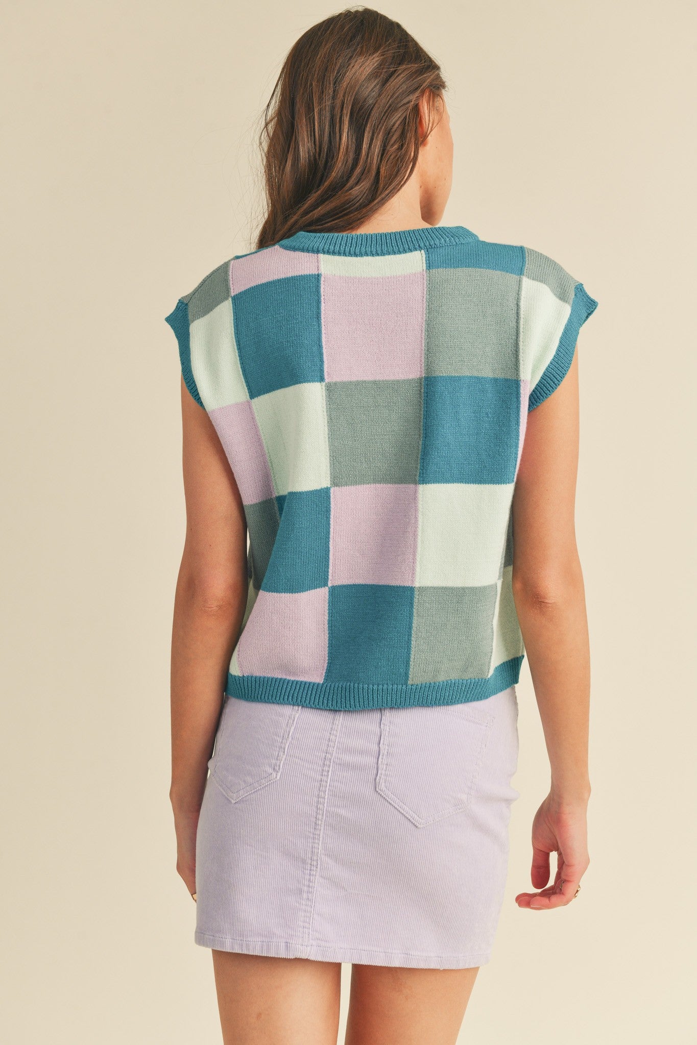 Erin Colorblock Top (Teal Multi)