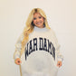 Bucketlist Reversible (WAR DAMN/TIGERS) Mockneck Sweatshirt (Heather Grey/Navy)