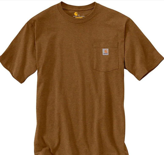 Carhartt K87 Pocket T-Shirt Oiled Walnut Heather