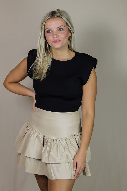 Emma Pleather Skirt
