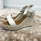 Steve Madden Upstage White Wedge