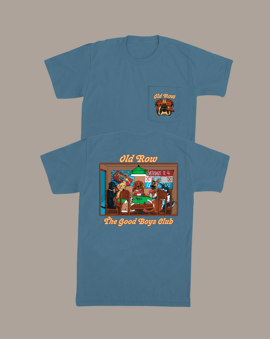 Old Row Poker Dogs Pocket Tee